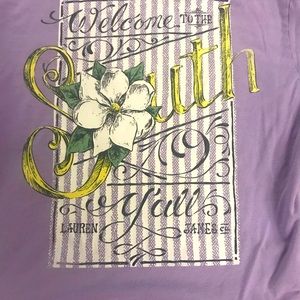 Lauren James lavender tshirt